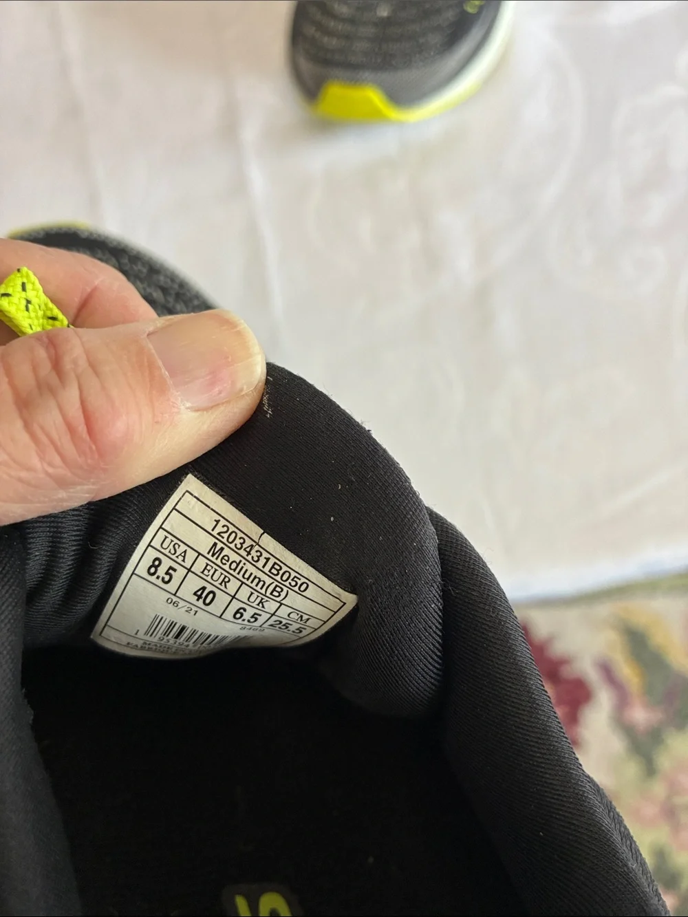 Brooks Black and Neon Yellow Women’s  Running Shoes